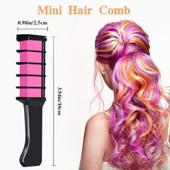 Hair Chalk Comb Makeup Kit - 10 Colors Temporary Washable Hair Dye