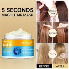 Avocado & Coconut Hair Mask with Biotin - Deep Conditioner for Dry Hair