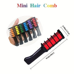 Hair Chalk Comb for Girls Washable Hair Dye Age 4-10 Birthday Cosplay