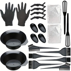 26pcs Hair Coloring Tool Kit Set Beauty Hairdressing Supplies DIY Hair Dye Kit