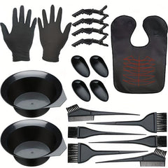 26pcs Hair Coloring Tool Kit Set Beauty Hairdressing Supplies DIY Hair Dye Kit