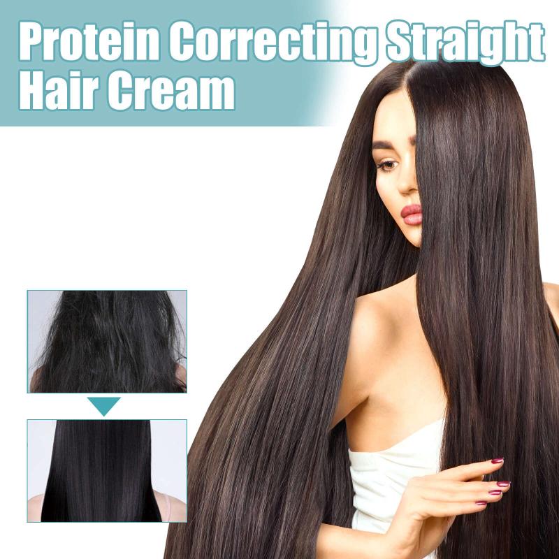 Olive Straightening Cream Protein Smoothing For Hair Repair Frizzy Hair