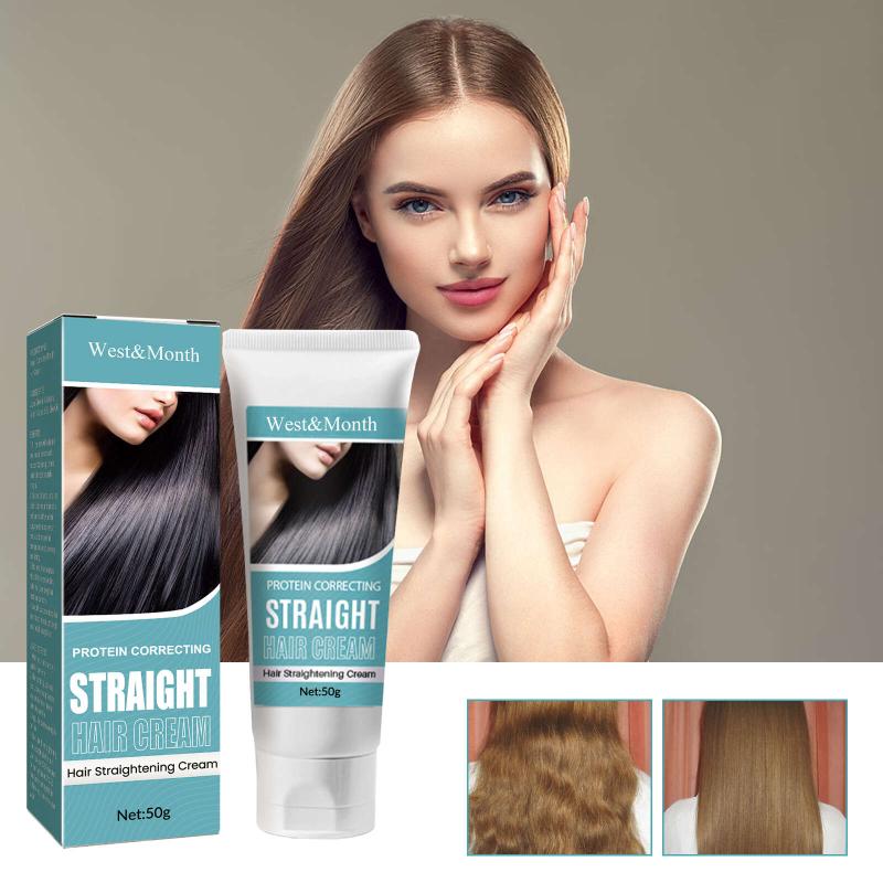 Olive Straightening Cream Protein Smoothing For Hair Repair Frizzy Hair