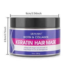 Biotin Collagen Keratin Hair Mask Repair Dry Brittle Hair