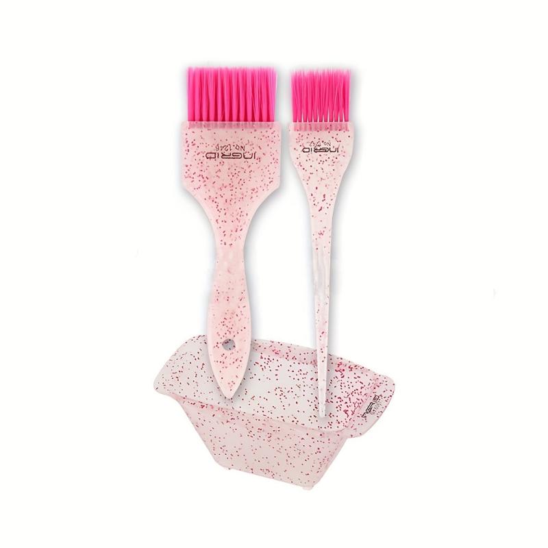 Hair Dye Brushes & Tinting Bowl Set Glitter Coloring Brush Hair Mixing Bowl