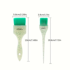Hair Dye Brushes & Tinting Bowl Set Glitter Coloring Brush Hair Mixing Bowl