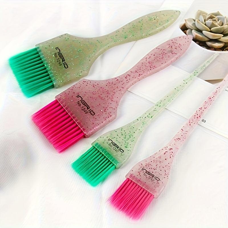 Hair Dye Brushes & Tinting Bowl Set Glitter Coloring Brush Hair Mixing Bowl