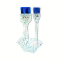 Hair Dye Brushes & Tinting Bowl Set Glitter Coloring Brush Hair Mixing Bowl