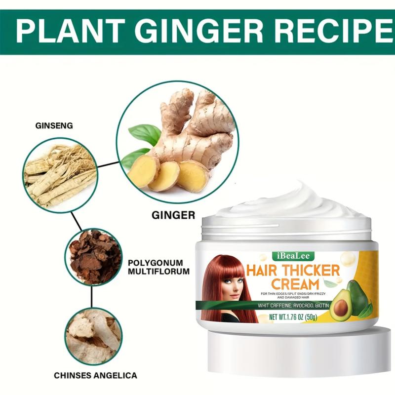 Hair Thickening Cream Avocado Biotin Moisturizing Scalp Massage Essence