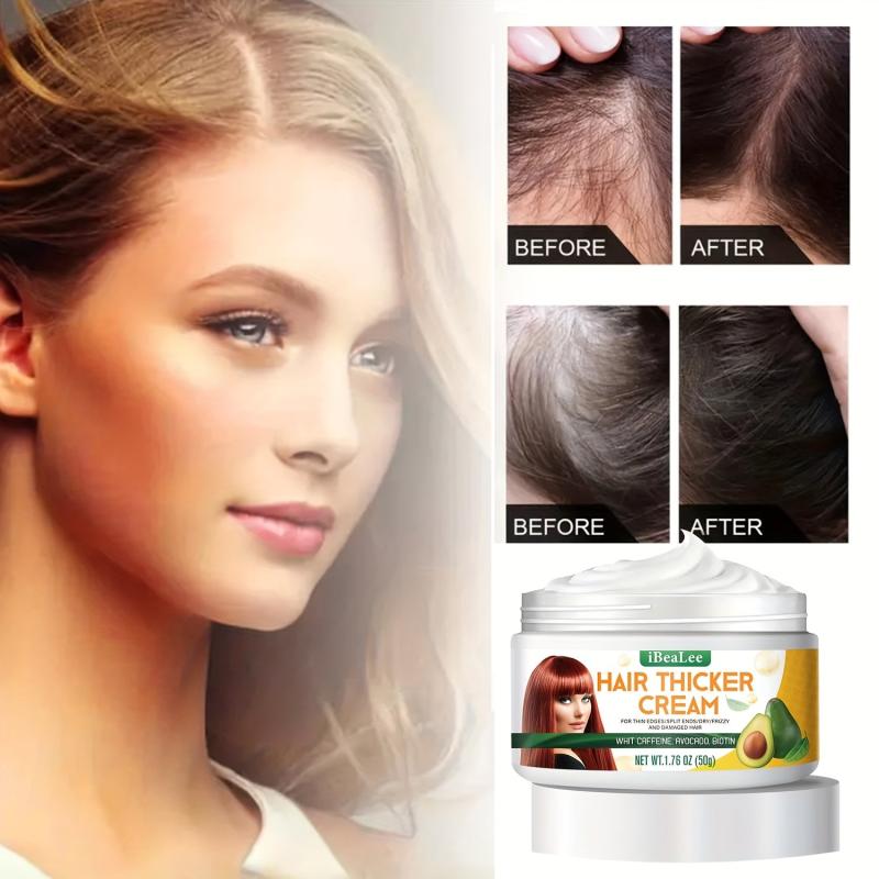 Hair Thickening Cream Avocado Biotin Moisturizing Scalp Massage Essence