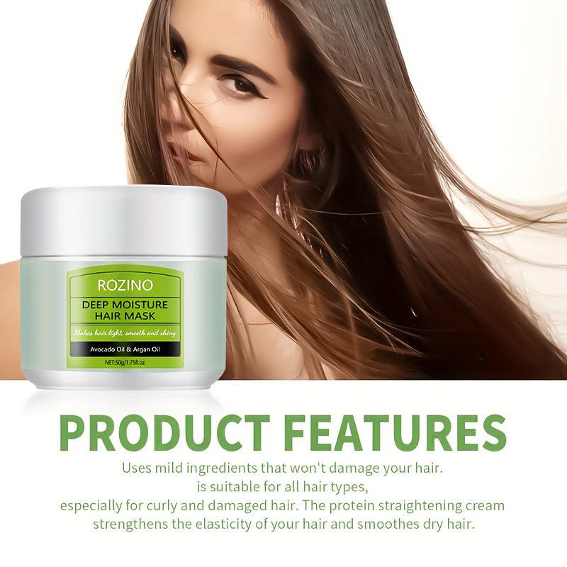 Avocado Argan Hair Film Mask Pure Natural Soft Hair Smoothing Hair Care Mask