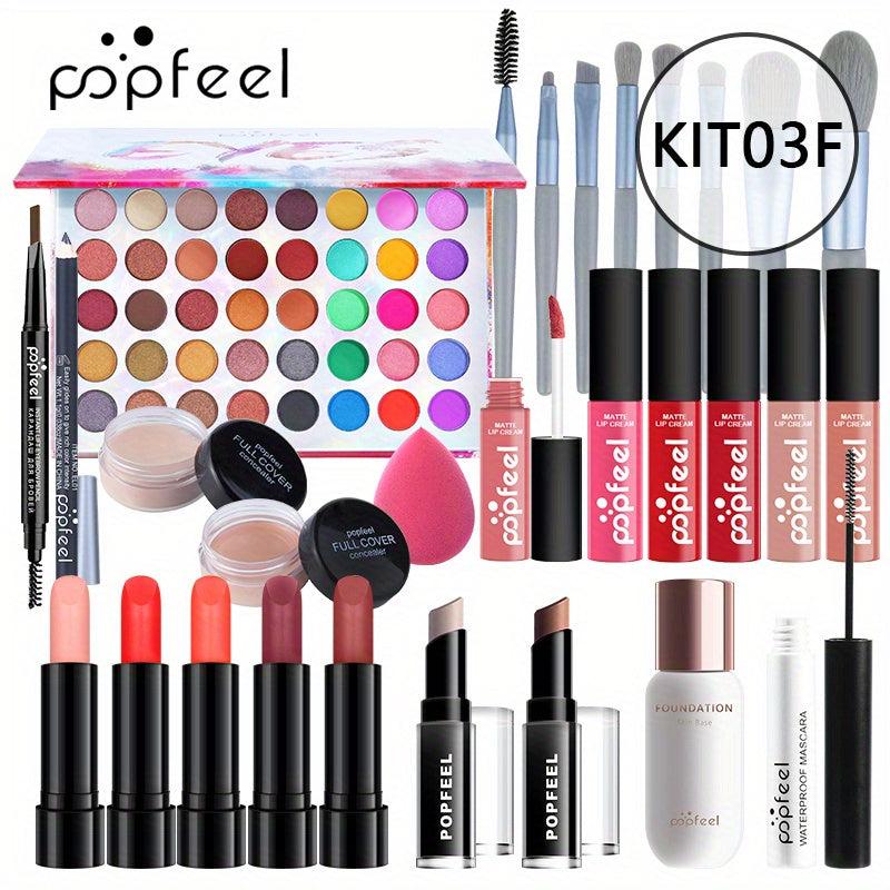 All In One Makeup Set Eyeshadow Concealer Lip Gloss Eyebrow Pencil