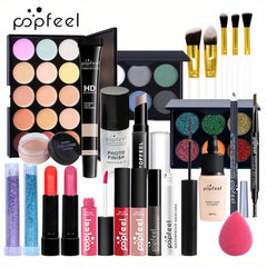 All In One Makeup Set Eyeshadow Concealer Lip Gloss Eyebrow Pencil