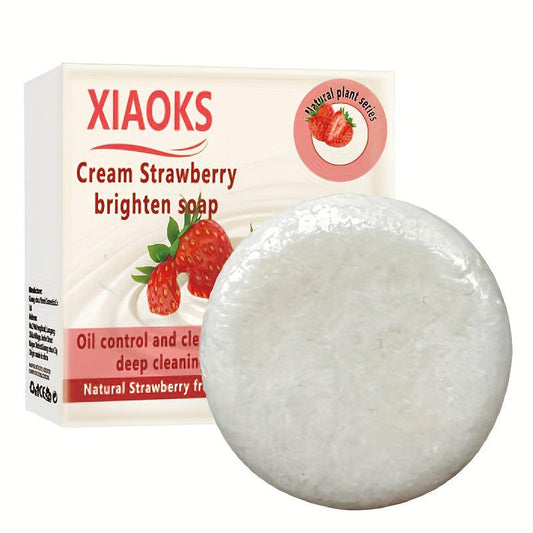 Natural Strawberry Shampoo Soap for Deep Clean Scalp