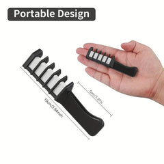 Washable Hair Chalk Comb Temporary Hair Dye for DIY Cosplay Halloween Christmas