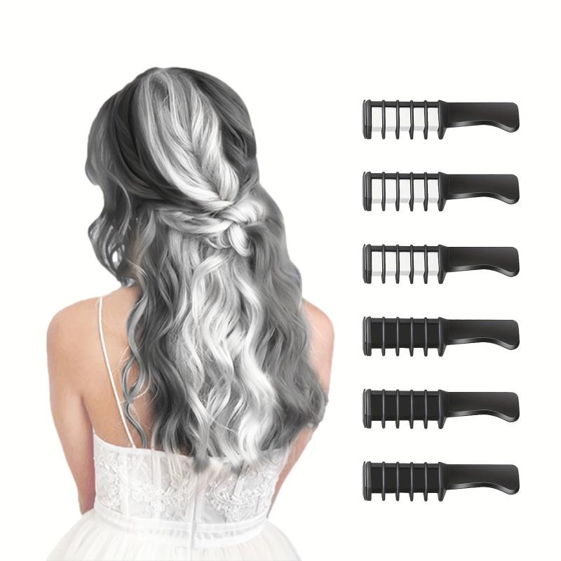 Washable Hair Chalk Comb Temporary Hair Dye for DIY Cosplay Halloween Christmas