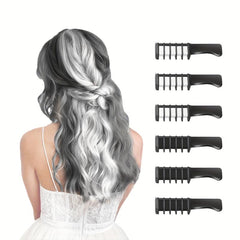 Washable Hair Chalk Comb Temporary Hair Dye for DIY Cosplay Halloween Christmas