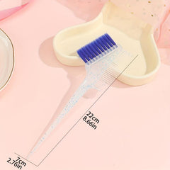 Glitter Hair Dye Comb Double Sided Coloring Brush for Barber Salon Home Use