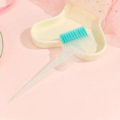 Glitter Hair Dye Comb Double Sided Coloring Brush for Barber Salon Home Use