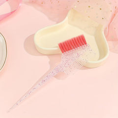 Glitter Hair Dye Comb Double Sided Coloring Brush for Barber Salon Home Use