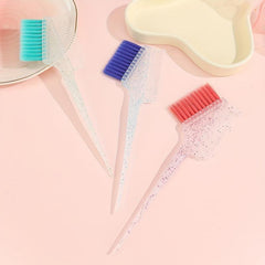 Glitter Hair Dye Comb Double Sided Coloring Brush for Barber Salon Home Use