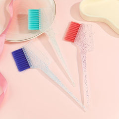 Glitter Hair Dye Comb Double Sided Coloring Brush for Barber Salon Home Use