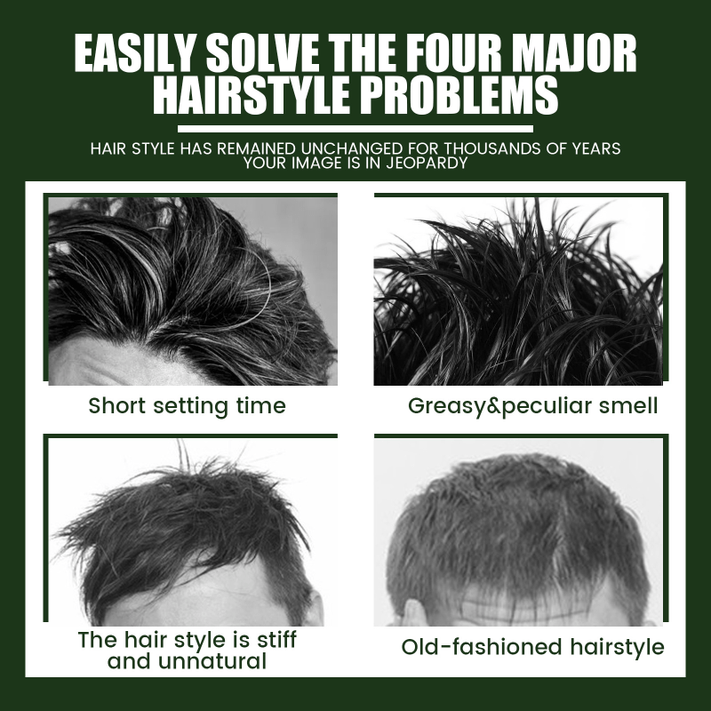 Men's Anti Frizz Styling Cream for Natural Fluffy Hair