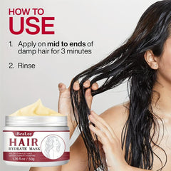 Hair Hydrate Mask Anti Breakage Strengthening Deep Hair Mask Repairs Damaged