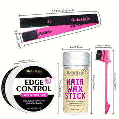 Edge Control Wax For Women Strong Hold Non Greasy Hair Pomade Stick