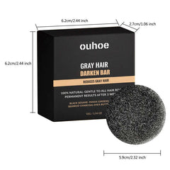 Gray Hair Darken Shampoo Bar - Darkening Shampoo Bar For Gray Hair