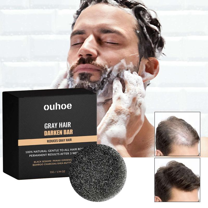 Gray Hair Darken Shampoo Bar - Darkening Shampoo Bar For Gray Hair