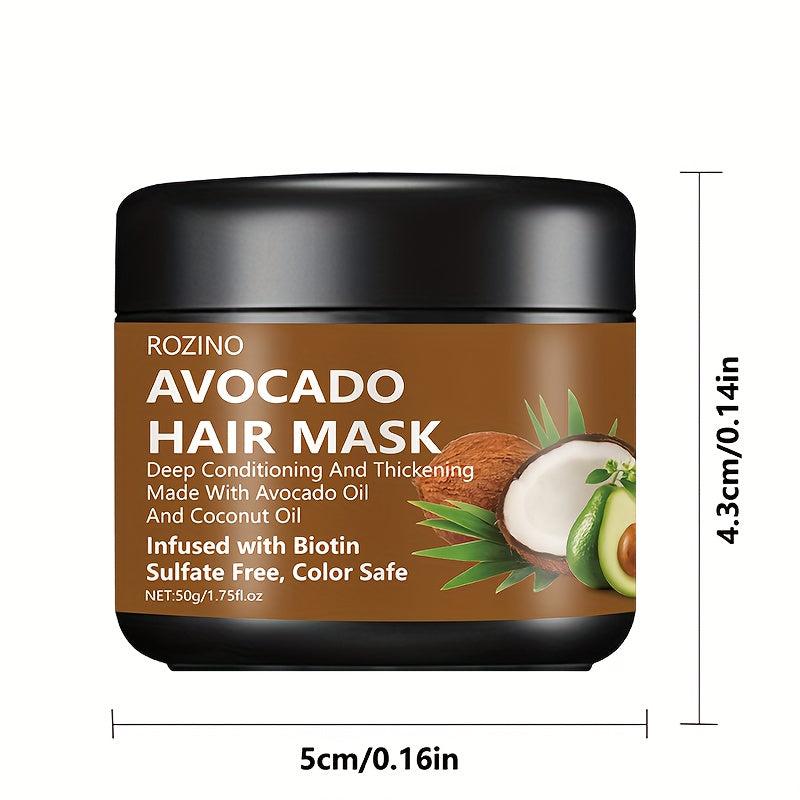 Avocado Coconut Hair Mask Repair Split Ends Smooth Hair Care