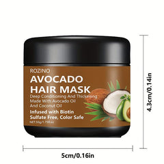 Avocado Coconut Hair Mask Repair Split Ends Smooth Hair Care