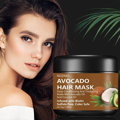 Avocado Coconut Hair Mask Repair Split Ends Smooth Hair Care