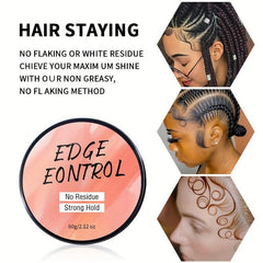 60g Hair Styling Wax Sideburns Hair Wax Edge Control Hair Finishing Paste Cream