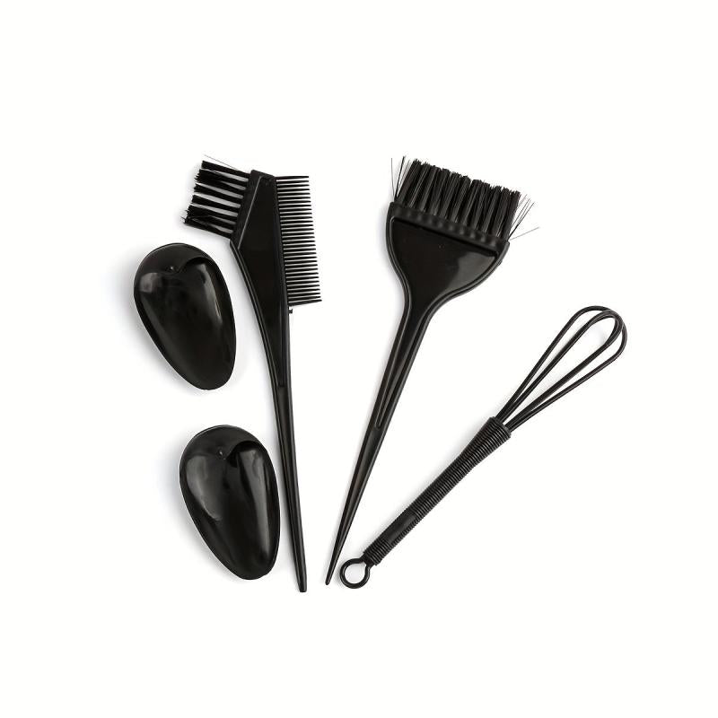 5pcs Hair Mixing Bowl Brush Set Hair Dyeing Bowl Brush Earmuff