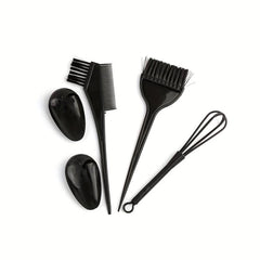 5pcs Hair Mixing Bowl Brush Set Hair Dyeing Bowl Brush Earmuff