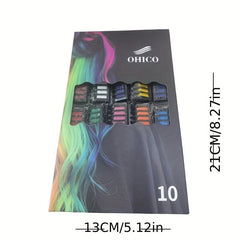 Halloween Hair Chalk Comb Set - 6pcs/10pcs - Washable DIY Dye Party Cosplay