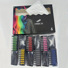 Halloween Hair Chalk Comb Set - 6pcs/10pcs - Washable DIY Dye Party Cosplay