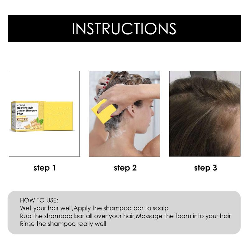 Ginger Hair Shampoo Bar Cleanses Moisturizes Dry Hair