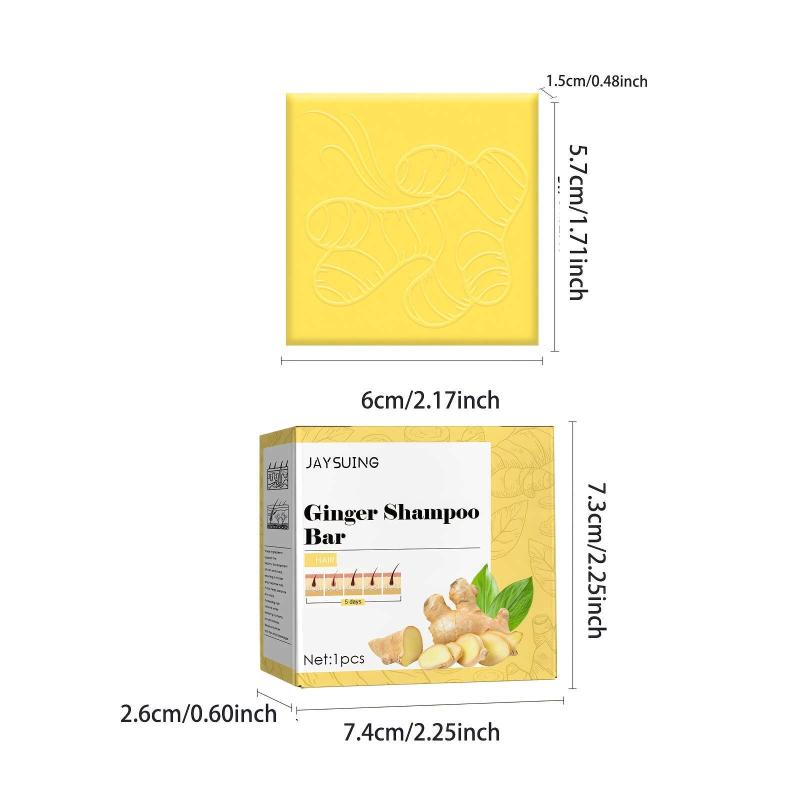Ginger Hair Shampoo Bar Cleanses Moisturizes Dry Hair