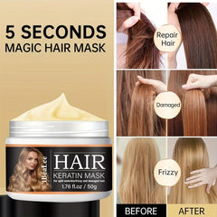 Keratin Hair Mask Deep Conditioning Treatment for All Hair Types