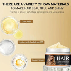 Keratin Hair Mask Deep Conditioning Treatment for All Hair Types