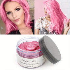 Party Ready Hair Wax Temporary Hair Dye 4.23 Oz Cream Pomade for Women & Men