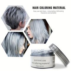 Party Ready Hair Wax Temporary Hair Dye 4.23 Oz Cream Pomade for Women & Men