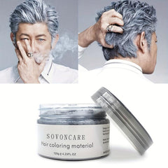 Party Ready Hair Wax Temporary Hair Dye 4.23 Oz Cream Pomade for Women & Men