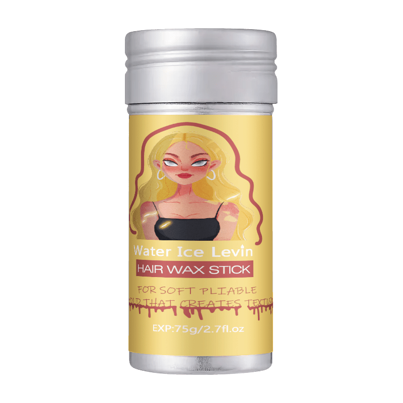 Non Greasy Hair Wax Stick with Comb, Portable Hair Pomade Stick