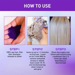30ml Brass Away Violet Shampoo Enhance Tones Brighten Gray Hair