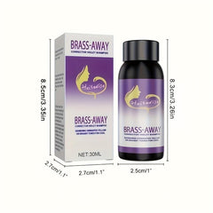 30ml Brass Away Violet Shampoo Enhance Tones Brighten Gray Hair