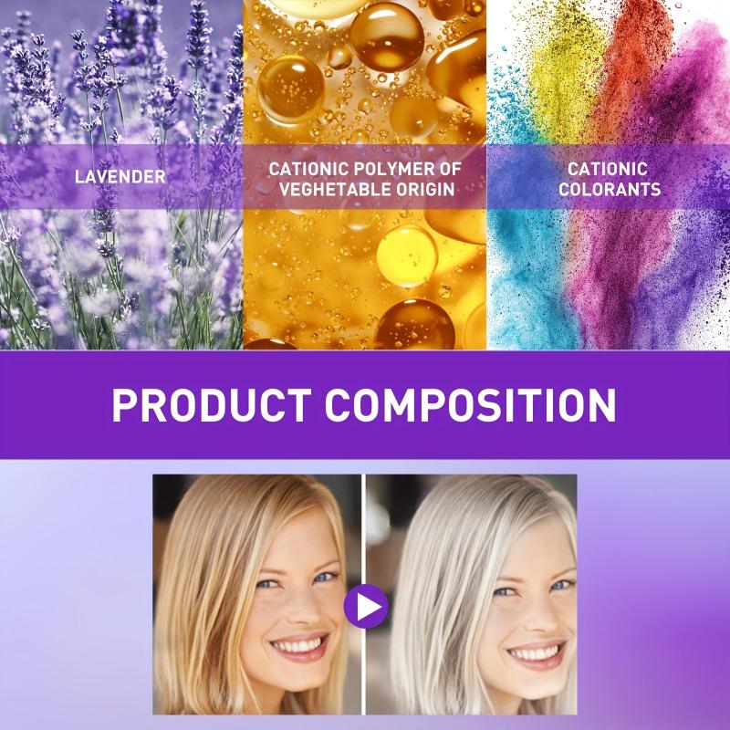 30ml Brass Away Violet Shampoo Enhance Tones Brighten Gray Hair
